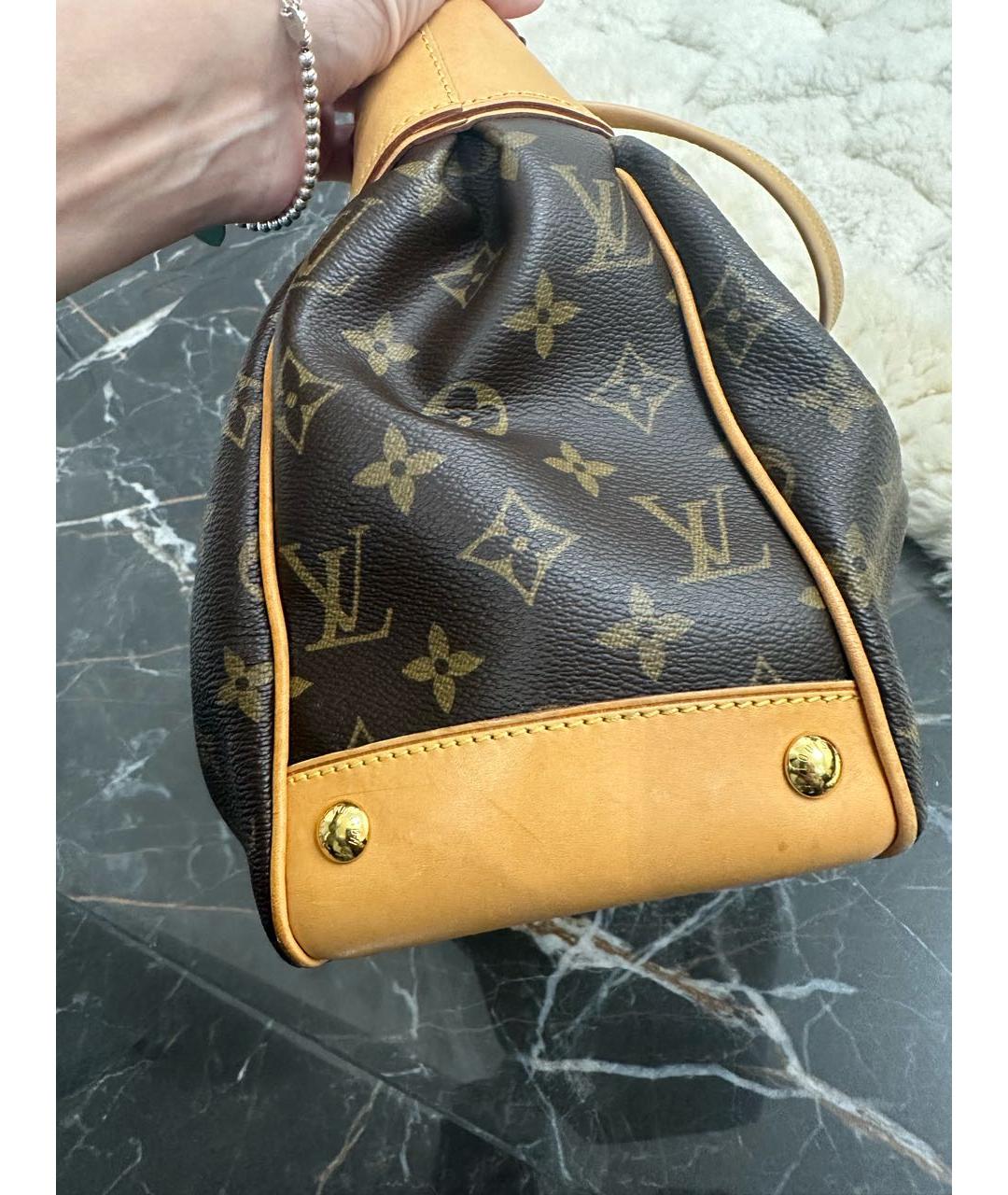 LOUIS VUITTON PRE-OWNED Коричневая сумка тоут, фото 5