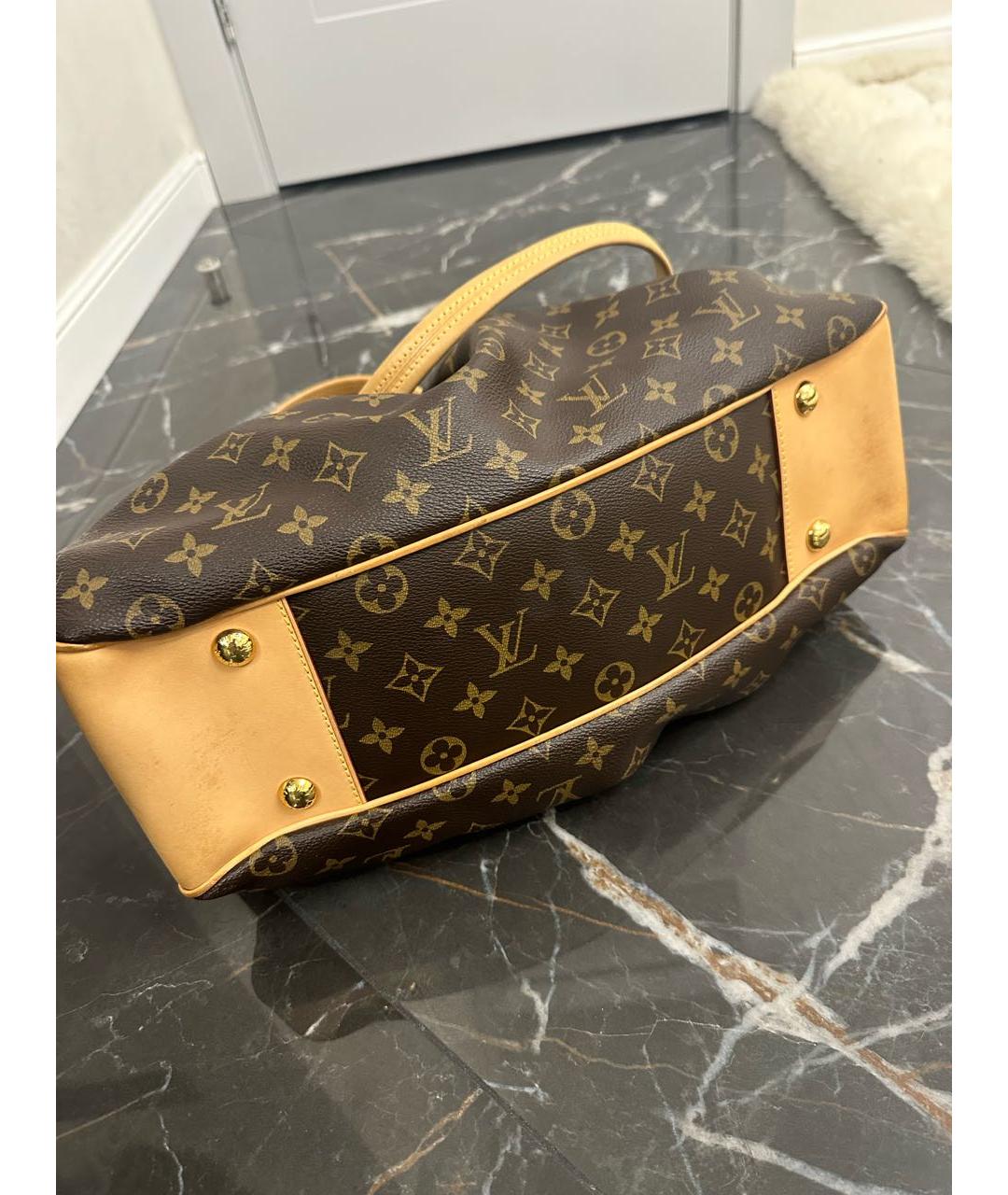 LOUIS VUITTON PRE-OWNED Коричневая сумка тоут, фото 6