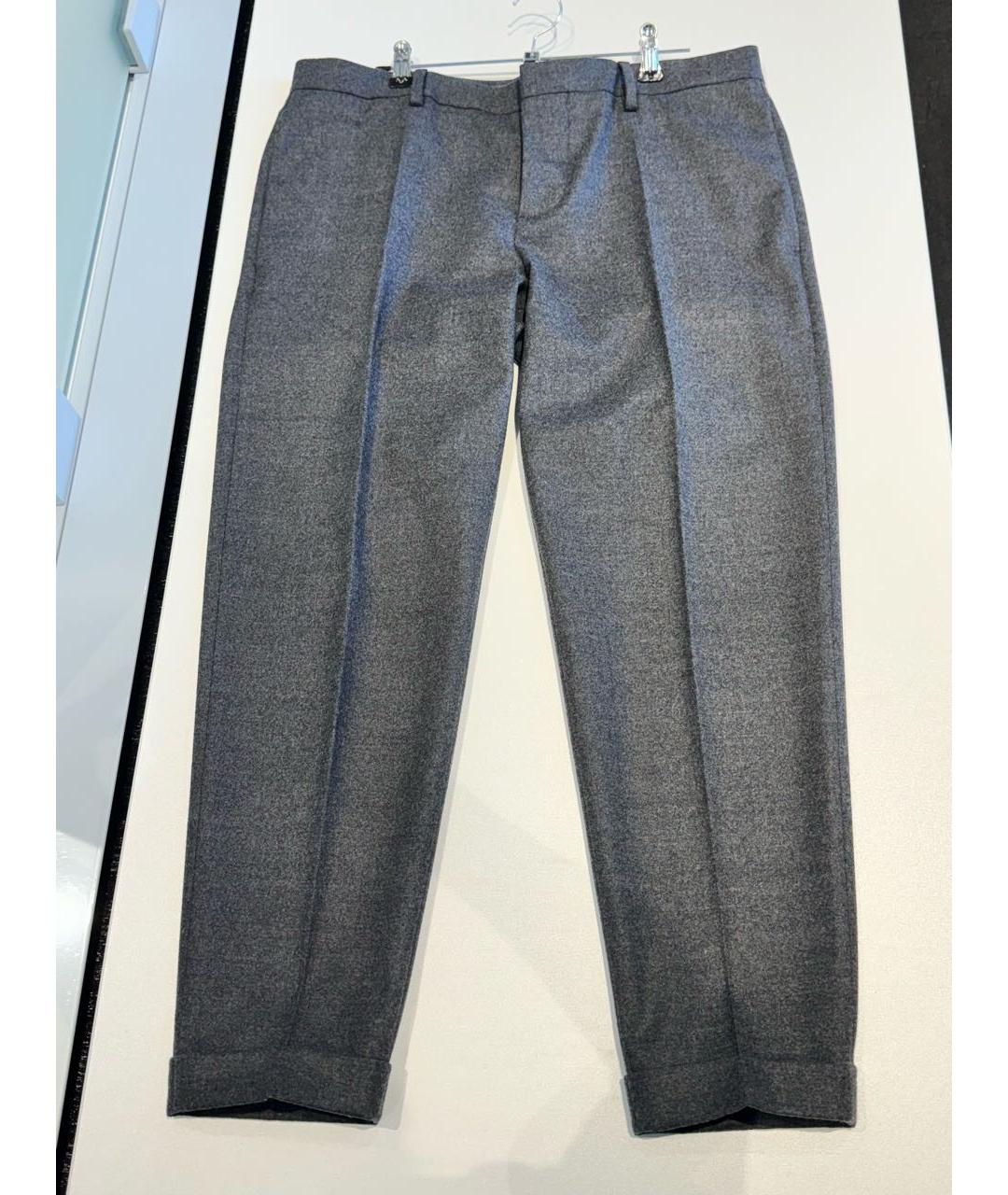 DSQUARED2 Серые хлопковые брюки узкие, фото 6