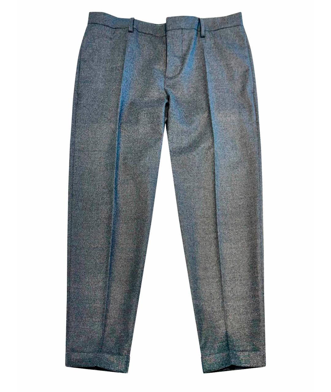 DSQUARED2 Серые хлопковые брюки узкие, фото 1