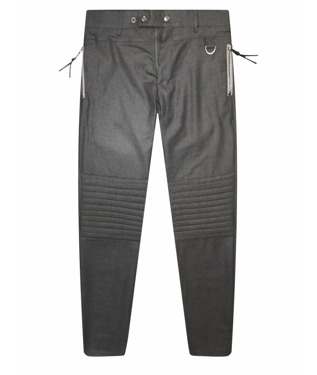 Les Hommes Серые шерстяные повседневные брюки, фото 1