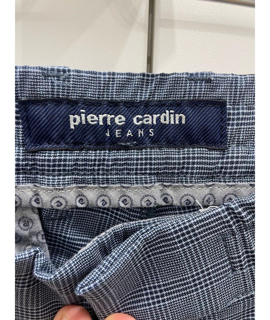 PIERRE CARDIN Синие полиэстеровые классические брюки, фото 3
