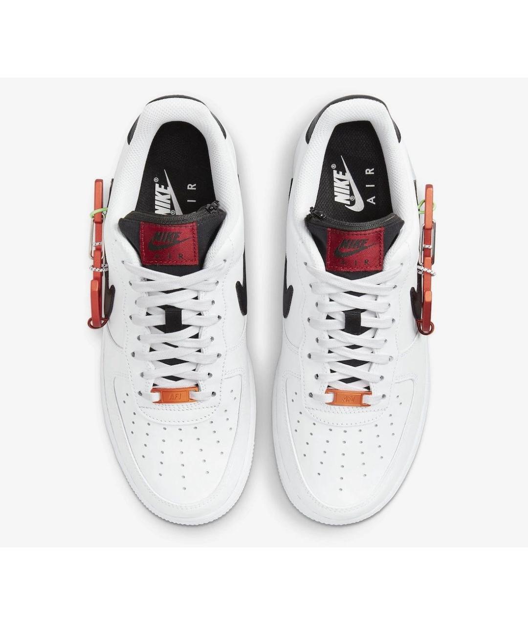 Air force 1 white black orange best sale