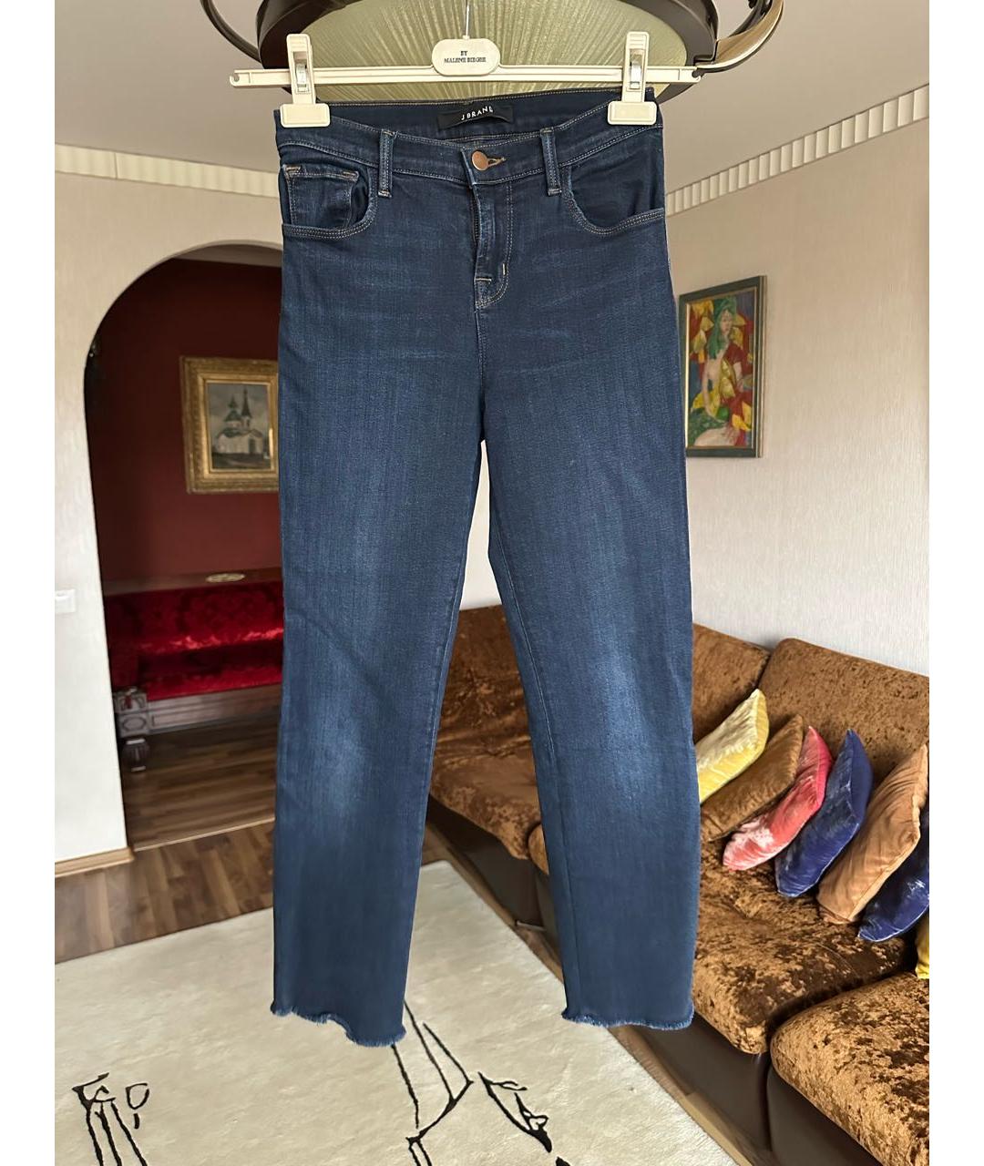 JBRAND Темно-синие хлопко-лиоцелловые джинсы слим, фото 9