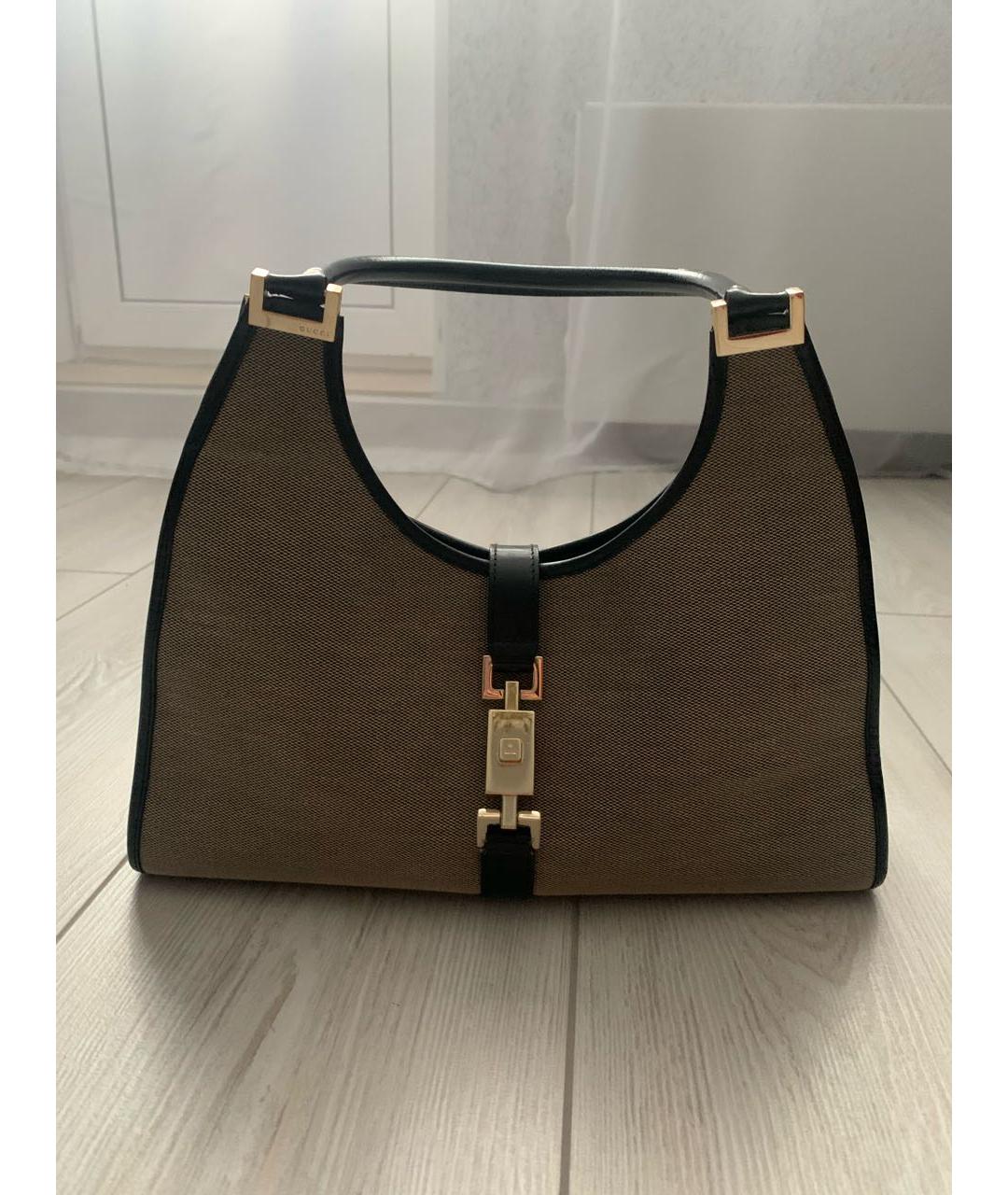 GUCCI Бежевая сумка с короткими ручками, фото 9