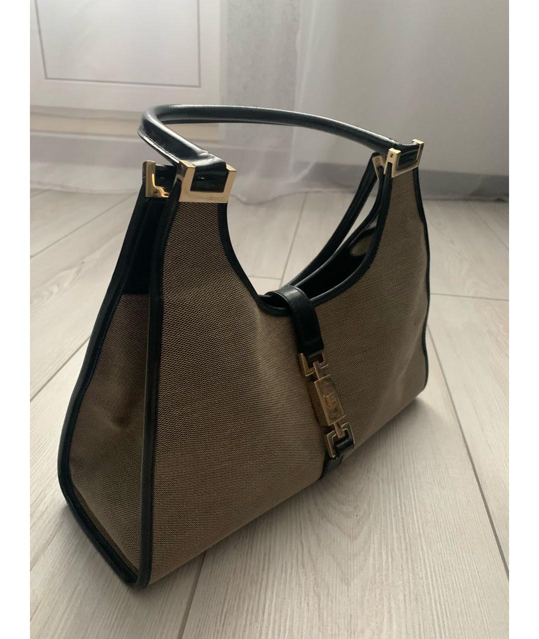 GUCCI Бежевая сумка с короткими ручками, фото 2