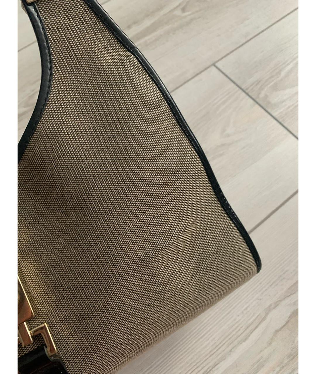 GUCCI Бежевая сумка с короткими ручками, фото 7
