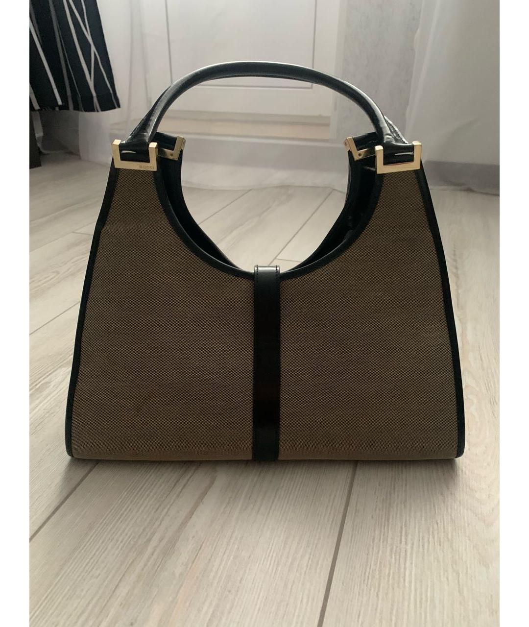 GUCCI Бежевая сумка с короткими ручками, фото 3