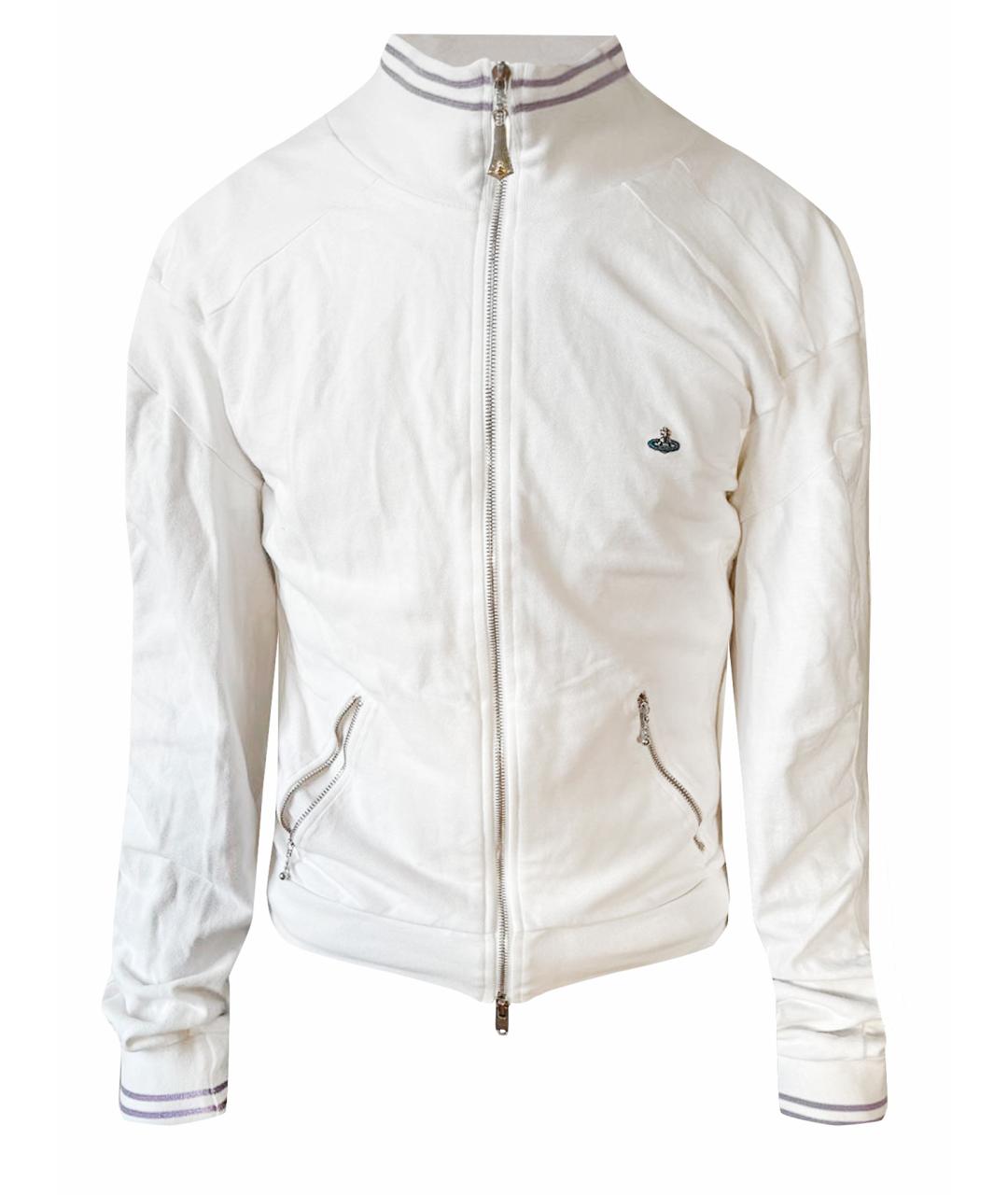 VIVIENNE WESTWOOD Белая хлопковая спортивная куртка, фото 1