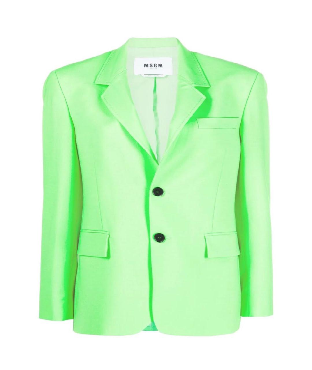 MSGM Зеленый жакет/пиджак, фото 1