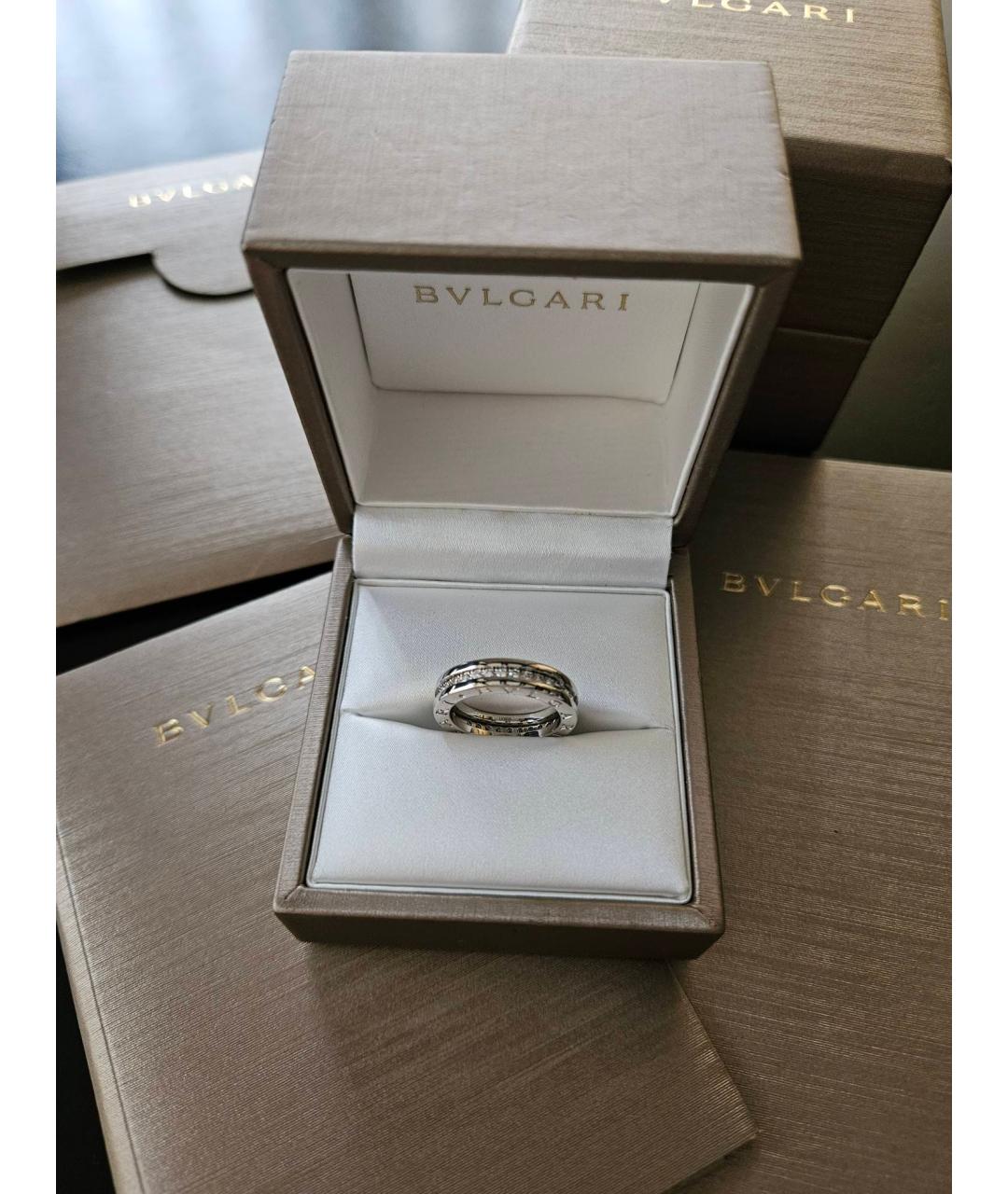 BVLGARI Белое кольцо из белого золота, фото 2