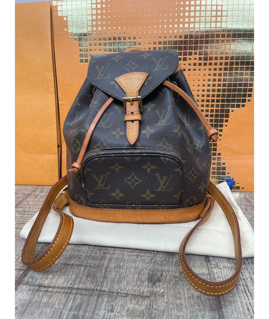 LOUIS VUITTON Коричневый рюкзак, фото 8