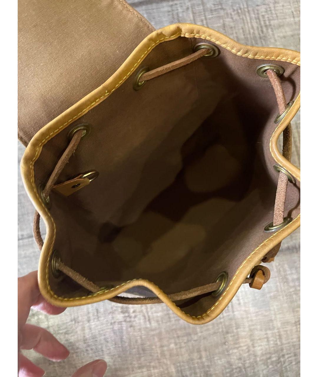 LOUIS VUITTON Коричневый рюкзак, фото 5