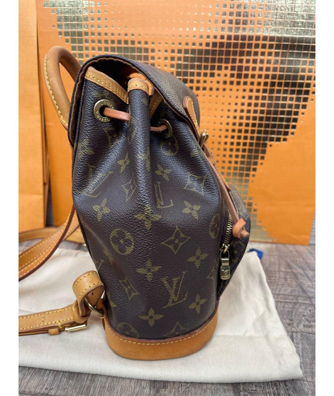 LOUIS VUITTON Коричневый рюкзак, фото 4