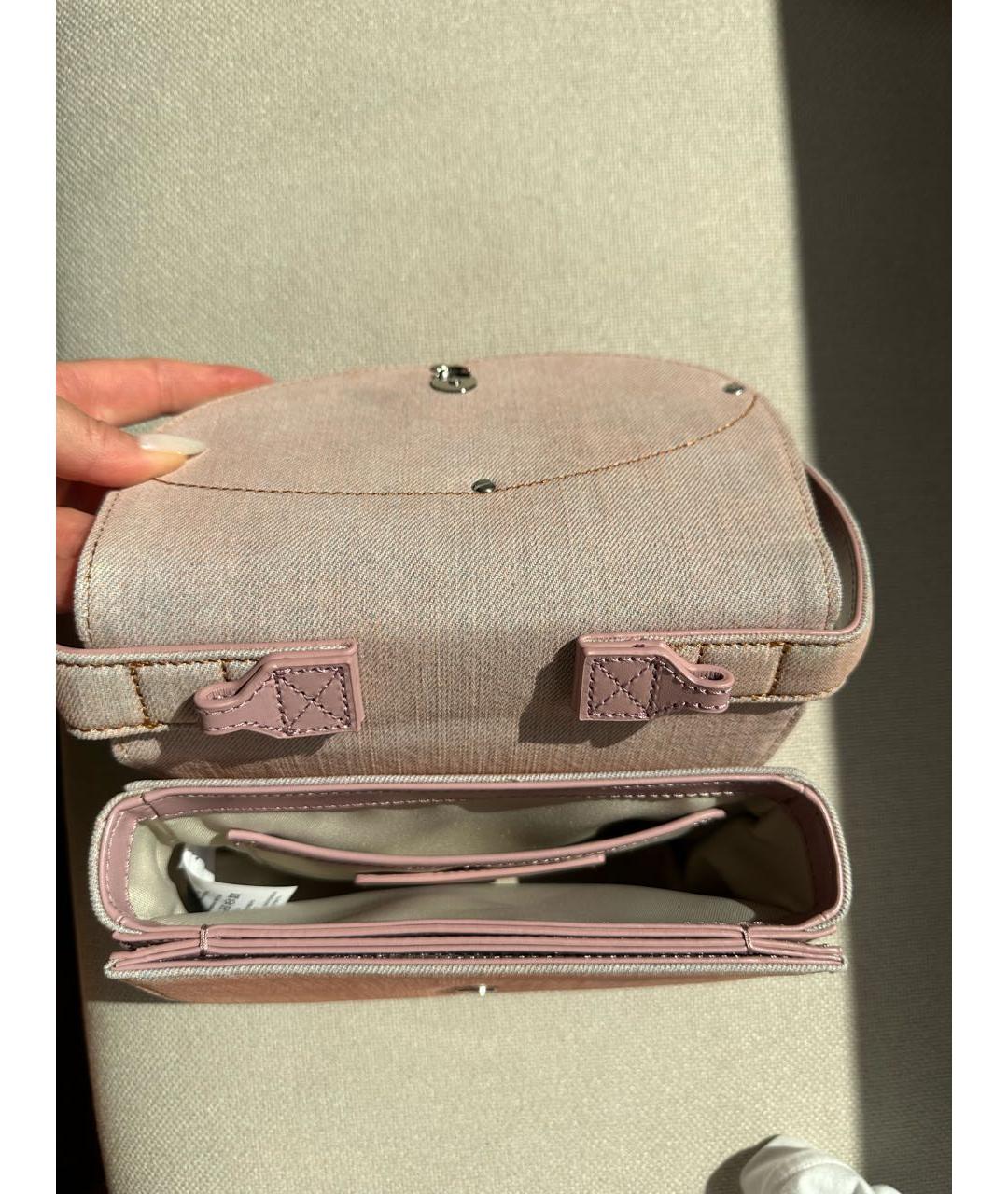DIESEL Розовая сумка с короткими ручками, фото 2