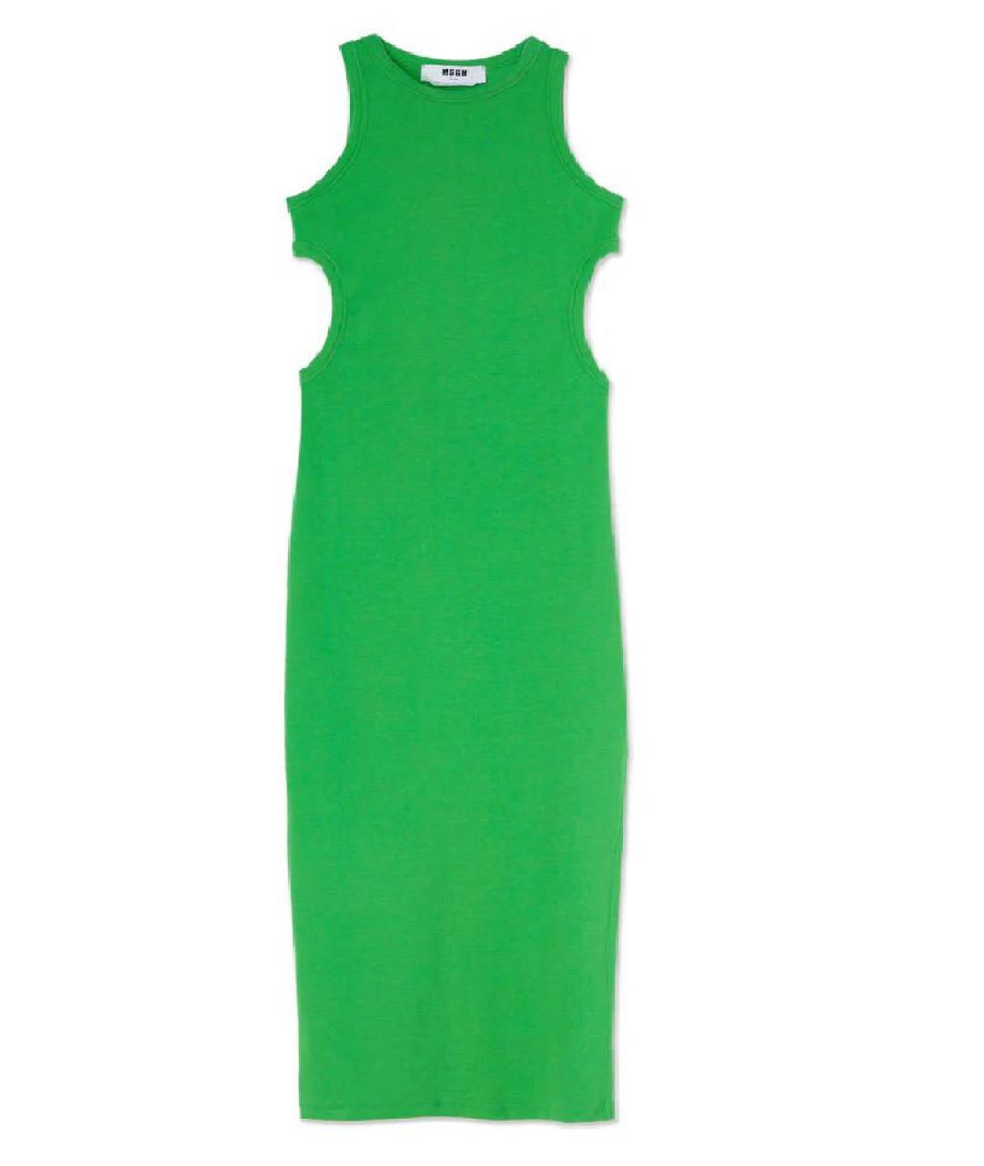 MSGM Зеленые повседневное платье, фото 1