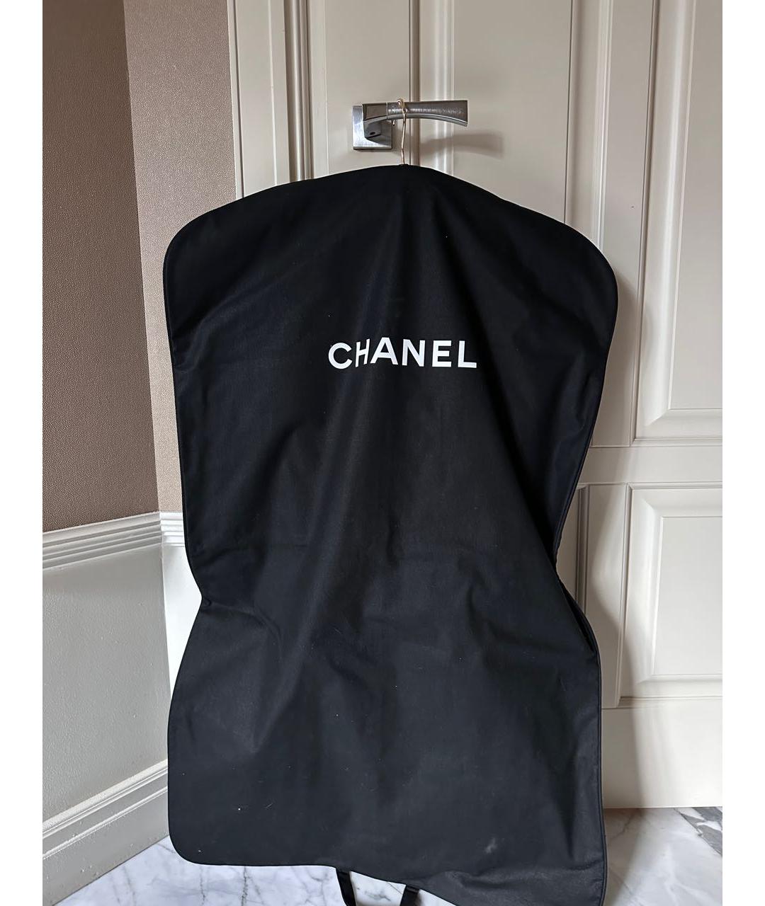 CHANEL PRE-OWNED Черная кожаная куртка, фото 5