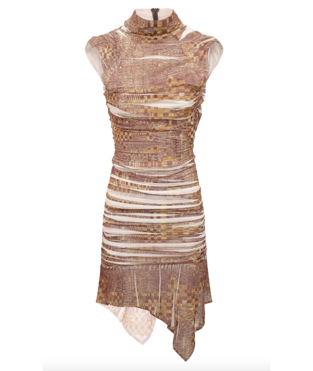 DIESEL Желтое коктейльное платье, фото 7