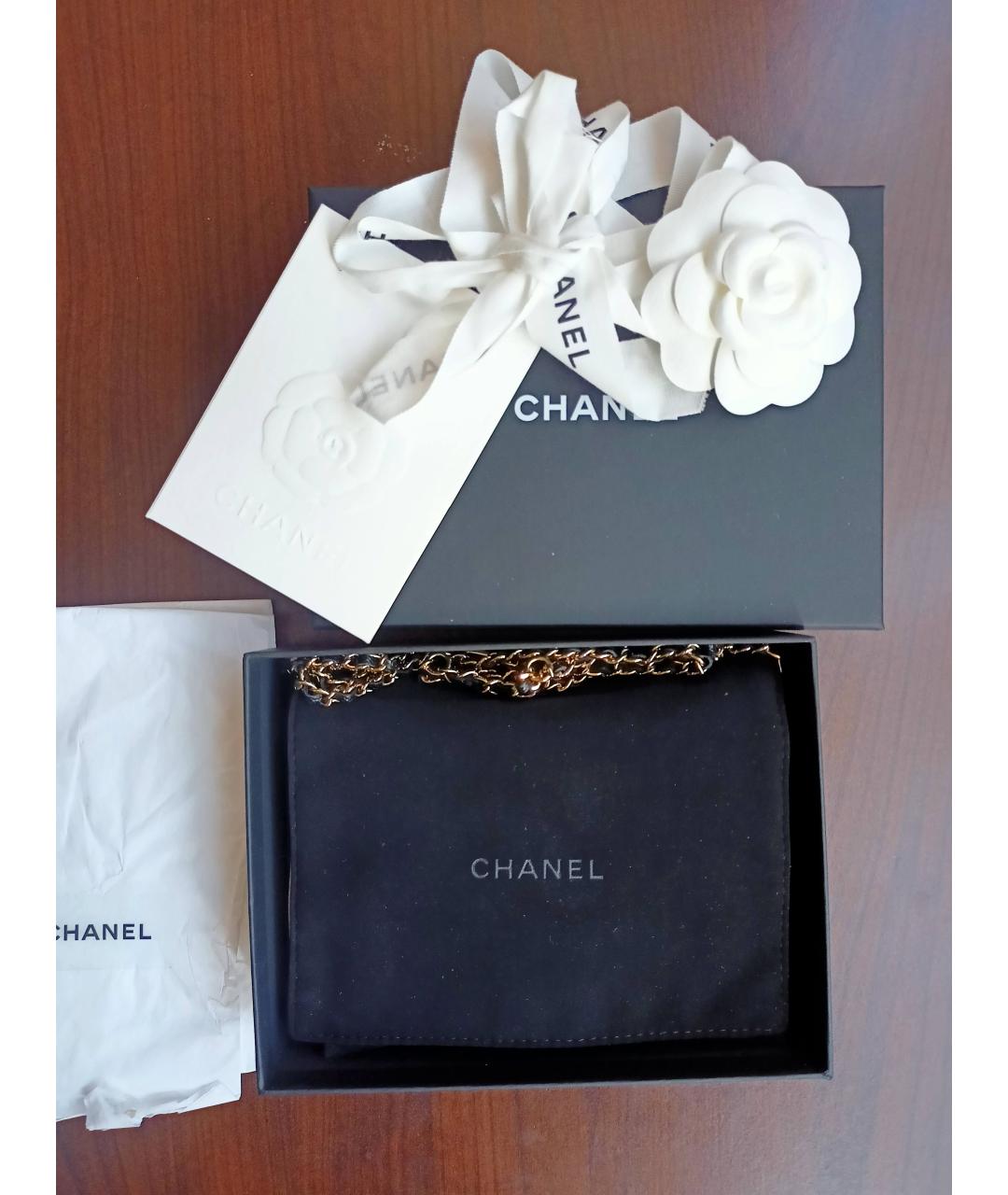 CHANEL PRE-OWNED Черная кожаная поясная сумка, фото 7