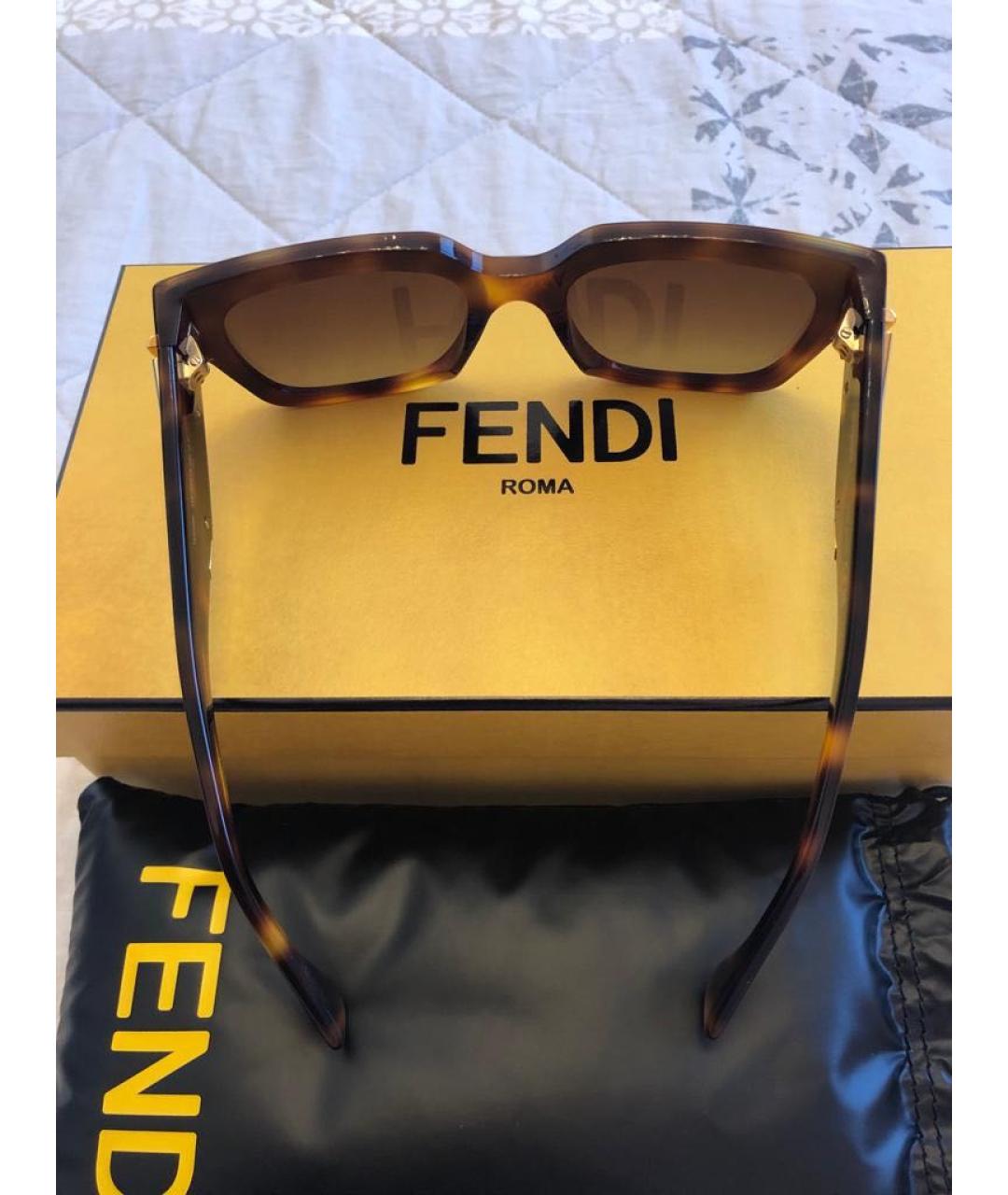 FENDI Пластиковые солнцезащитные очки, фото 5