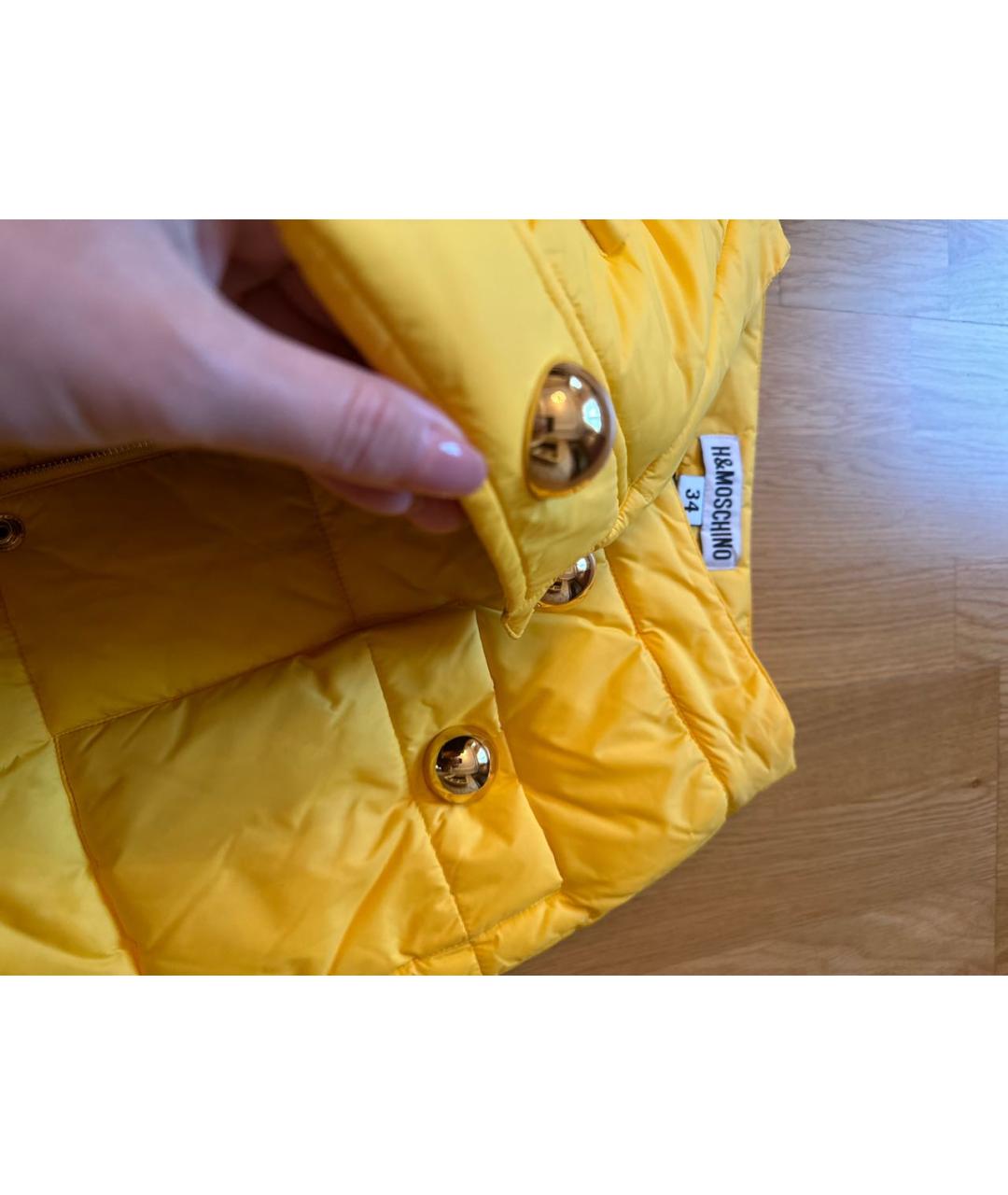 MOSCHINO Желтая юбка мини, фото 4