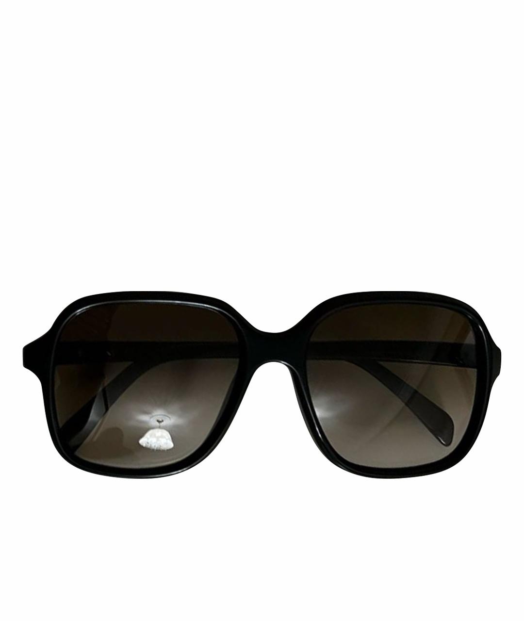 CELINE PRE-OWNED Коричневые пластиковые солнцезащитные очки, фото 1