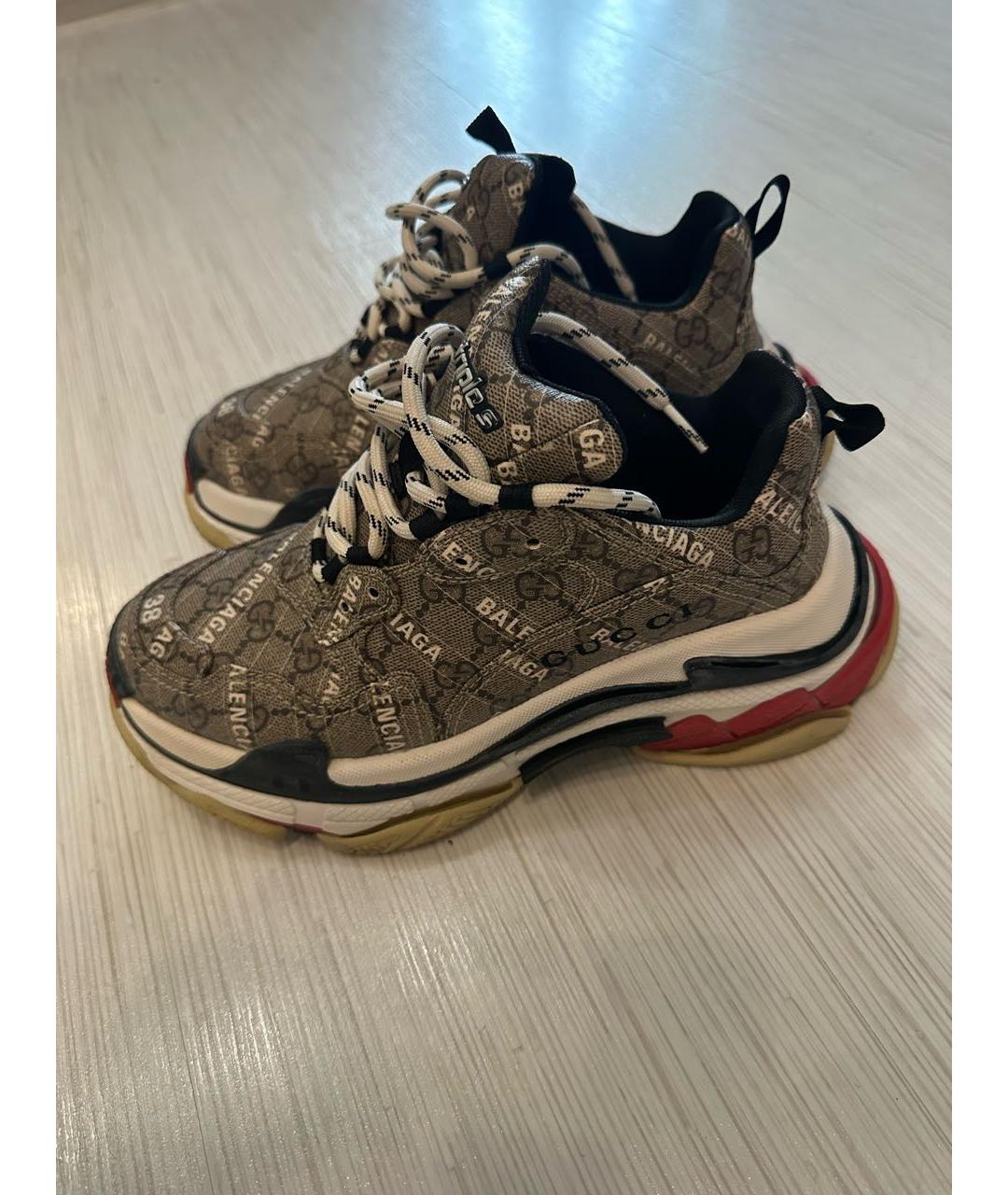 BALENCIAGA Мульти кожаные кроссовки, фото 2