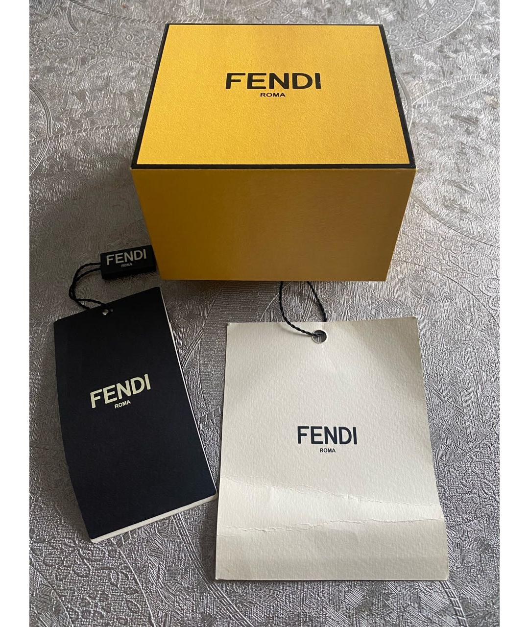 FENDI Желтые серьги, фото 6