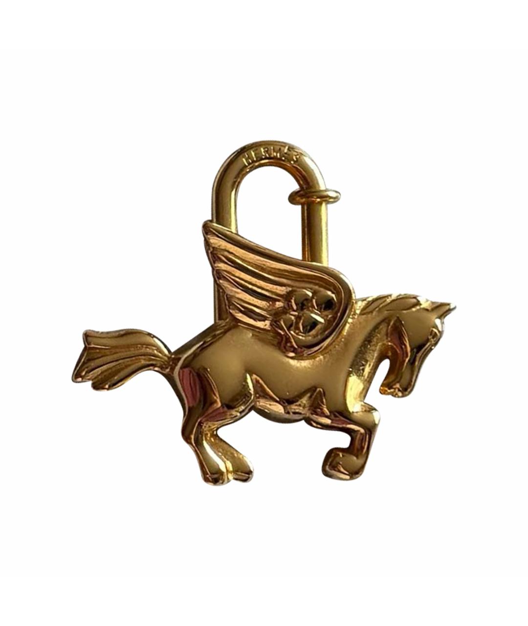 HERMES Золотой брелок, фото 1