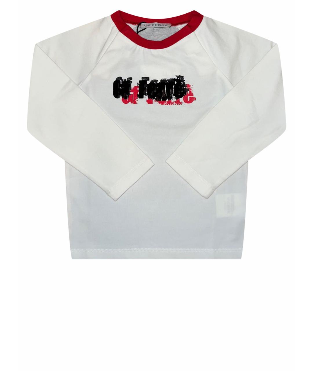 GIANFRANCO FERRE Белая хлопковая детская футболка, фото 1