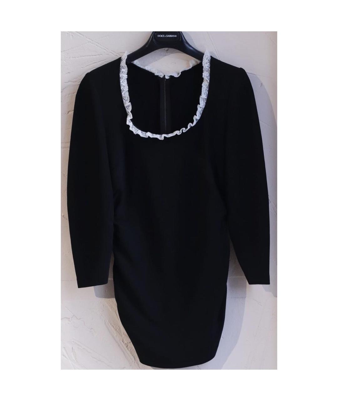 DOLCE&GABBANA Черная вискозная блузы, фото 5