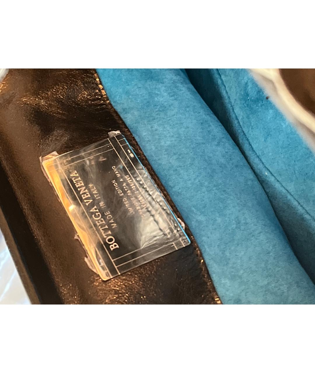 BOTTEGA VENETA Коричневая кожаная сумка с короткими ручками, фото 5