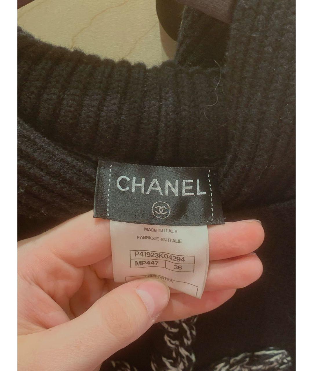 CHANEL Черный джемпер / свитер, фото 3