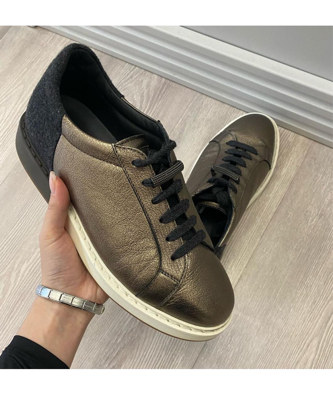 BRUNELLO CUCINELLI Кожаные кеды, фото 5