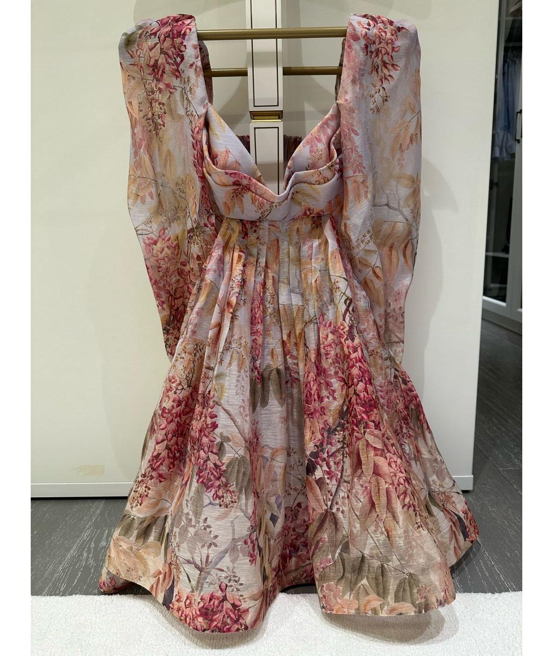 ZIMMERMANN Розовое льняное платье, фото 7