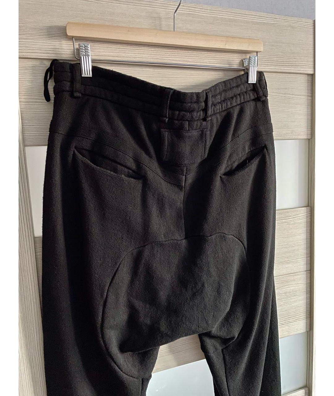 MASNADA Черные хлопковые повседневные брюки, фото 4