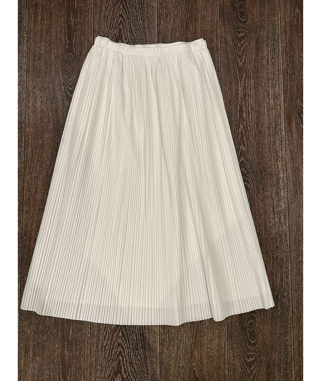 COS Белая полиэстеровая юбка макси, фото 7