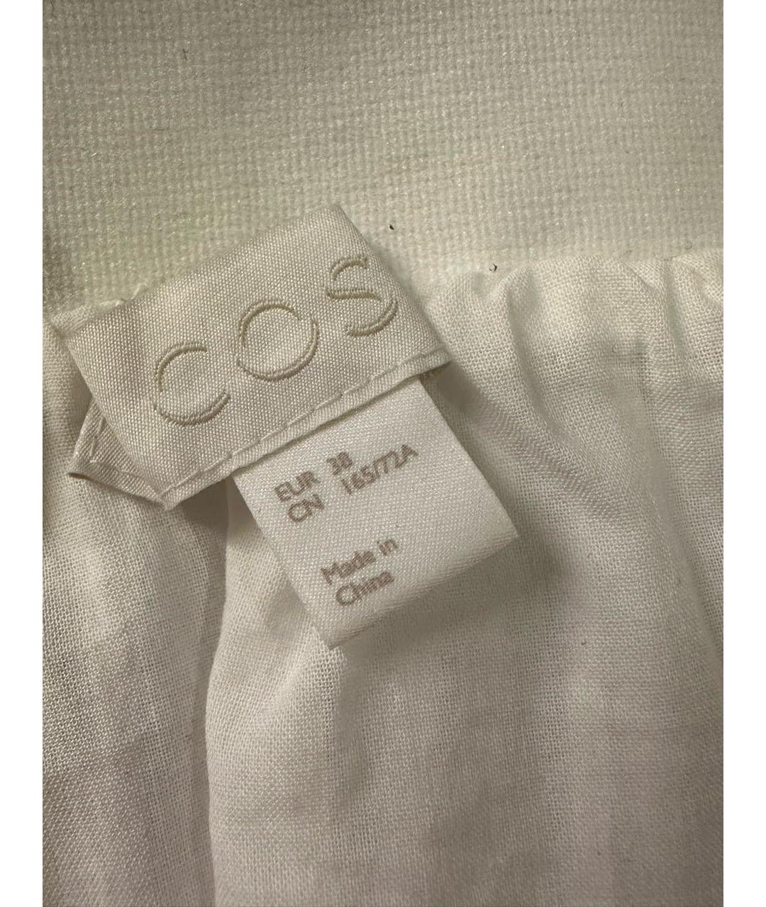 COS Белая полиэстеровая юбка макси, фото 4