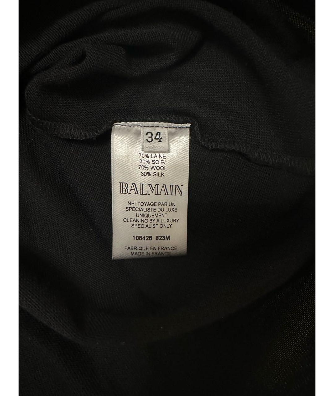 BALMAIN Черный шерстяной джемпер / свитер, фото 3