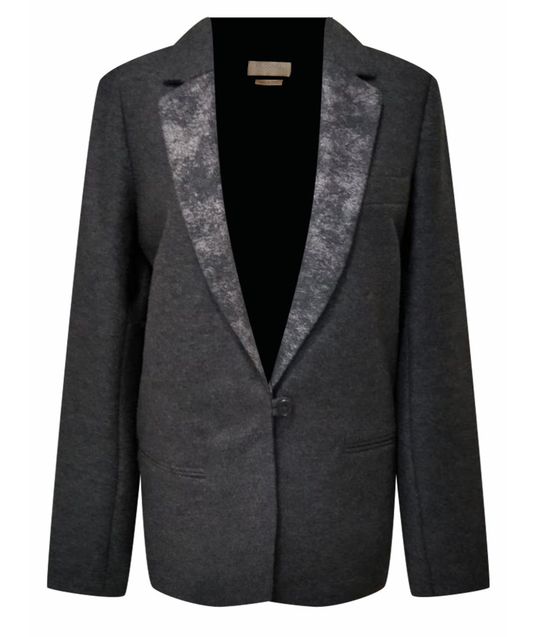 Falconeri Серый шерстяной жакет/пиджак, фото 1