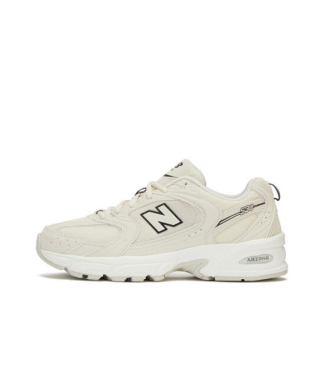 NEW BALANCE Бежевые кроссовки из искусственной кожи, фото 8