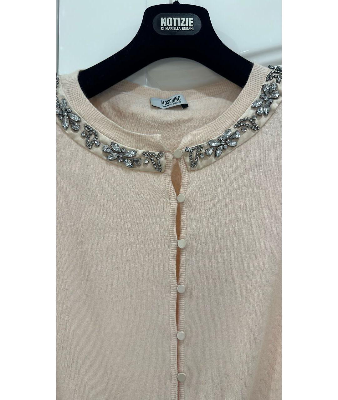 MOSCHINO Розовый хлопковый джемпер / свитер, фото 2