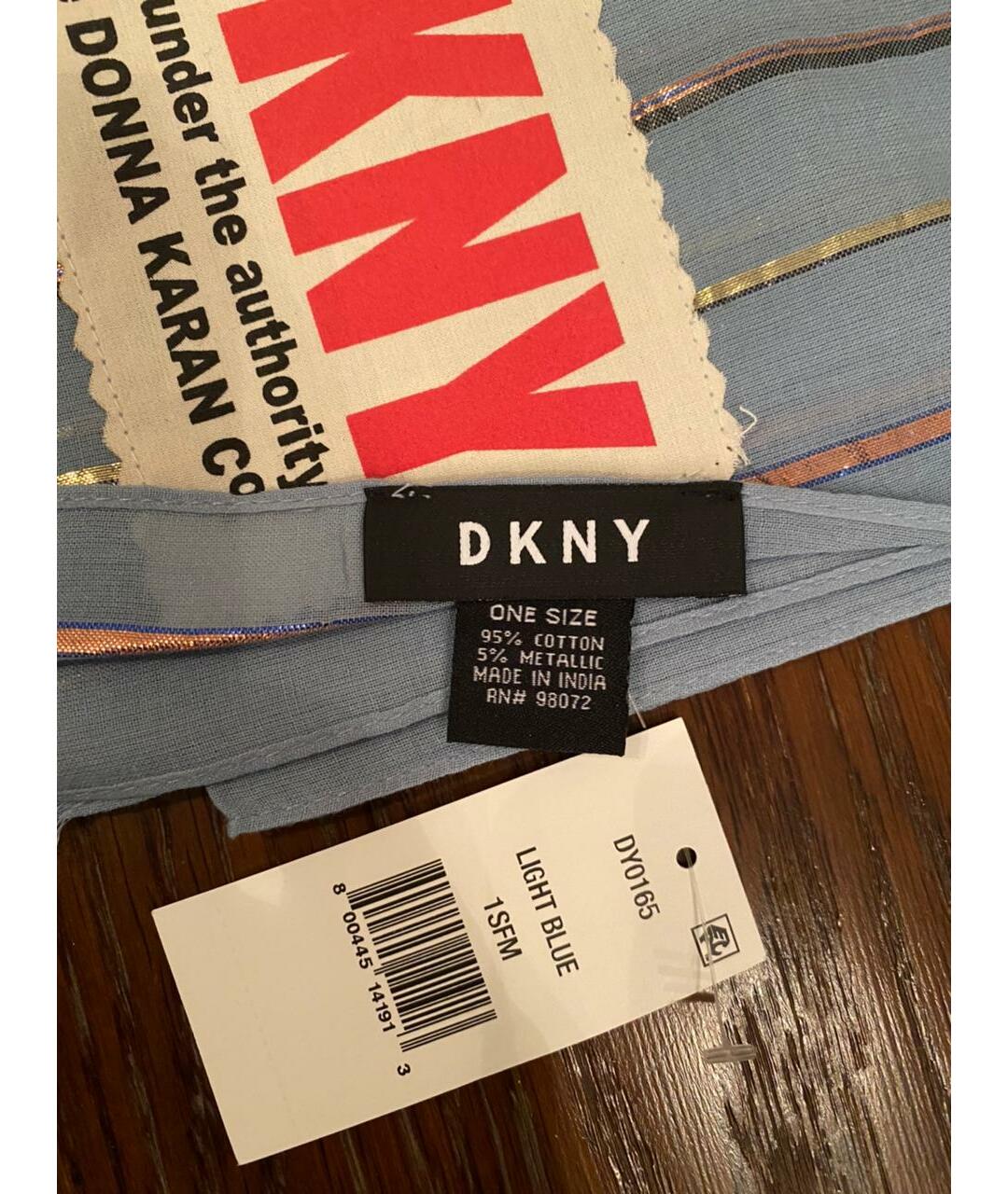 DKNY Хлопковый шарф, фото 5