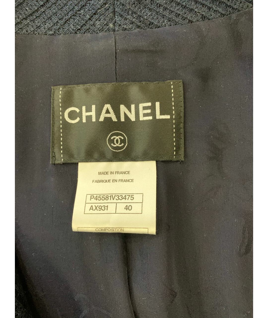CHANEL PRE-OWNED Темно-синий хлопковый жакет/пиджак, фото 6