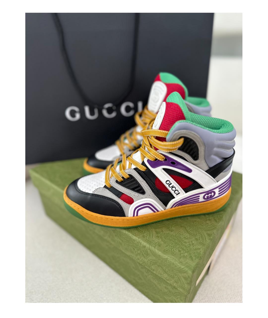 GUCCI Кроссовки из искусственной кожи, фото 8