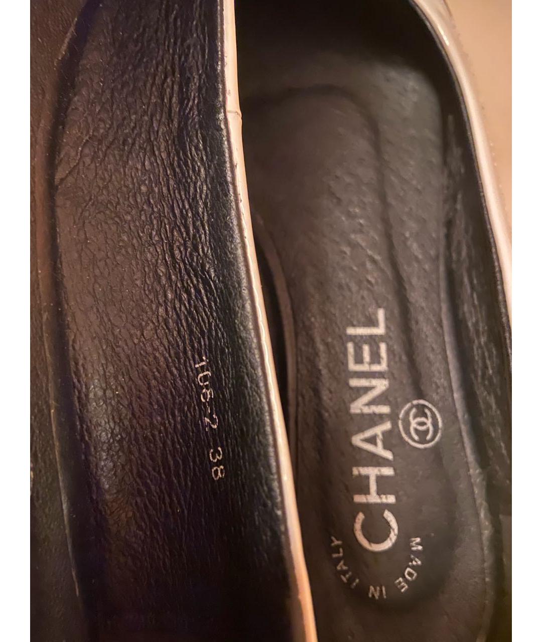 CHANEL PRE-OWNED Черные кожаные балетки, фото 8