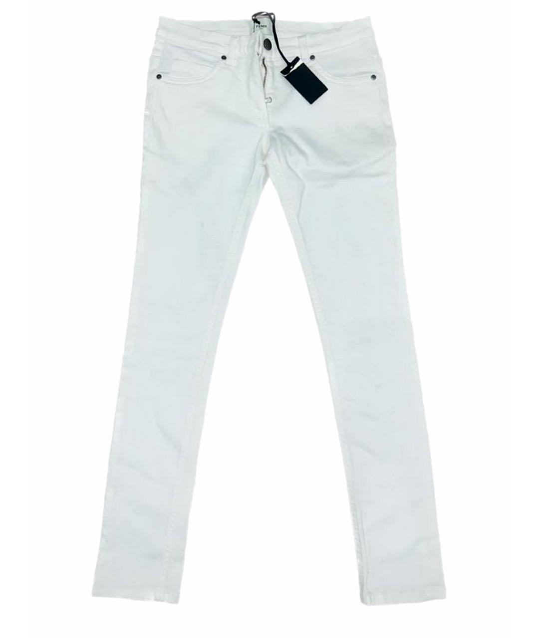 FENDI KIDS Белые детские джинсы, фото 1