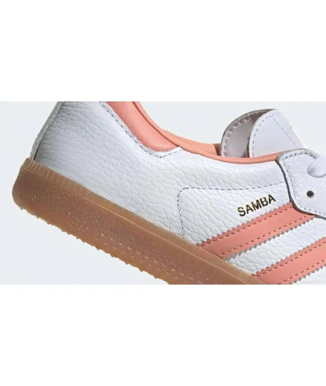 ADIDAS Белые кожаные кроссовки, фото 5