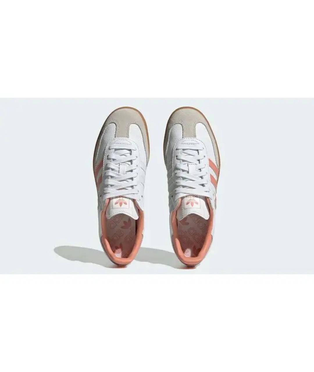 ADIDAS Белые кожаные кроссовки, фото 3