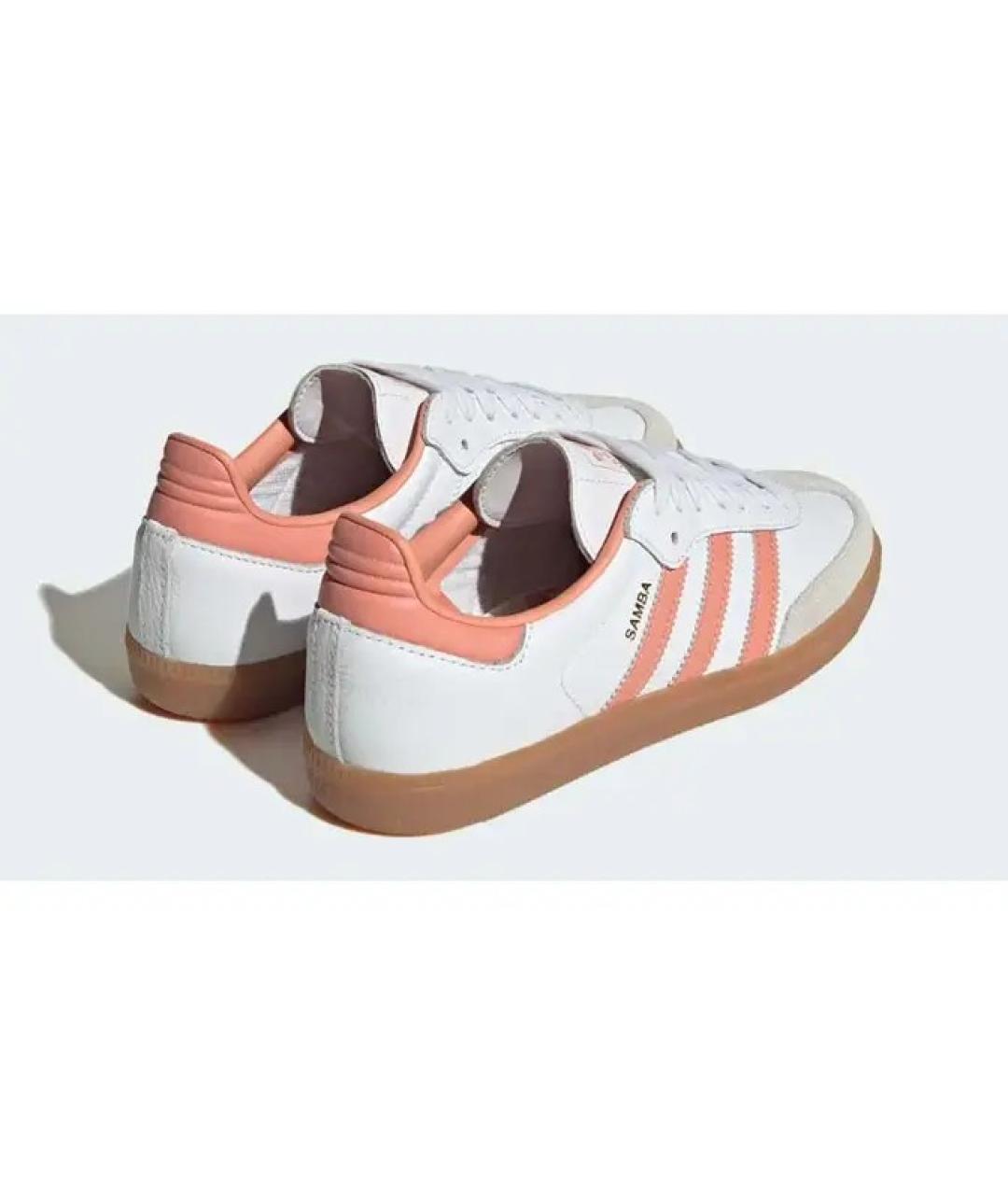 ADIDAS Белые кожаные кроссовки, фото 4